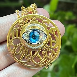 Evil Eye Pedant and Necklace